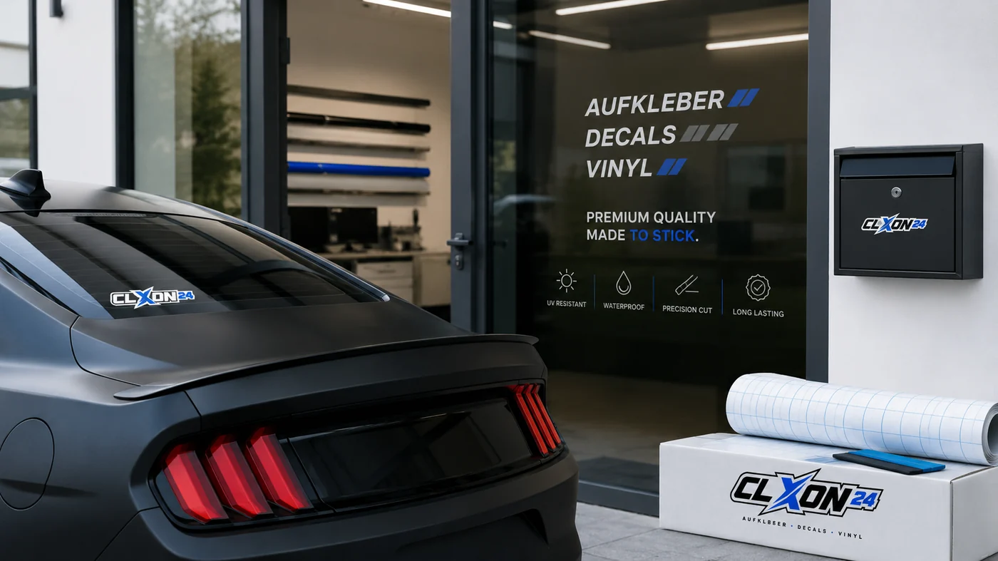 Hinweisaufkleber und Vinyl Werkstatt