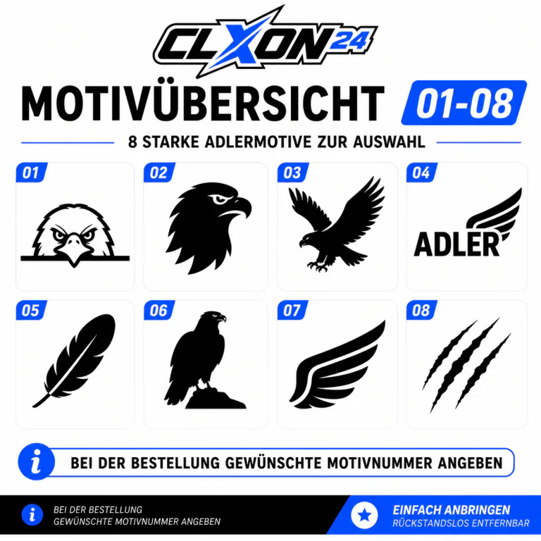 Adler Aufkleber – Motiv: Adlerkopf Profil