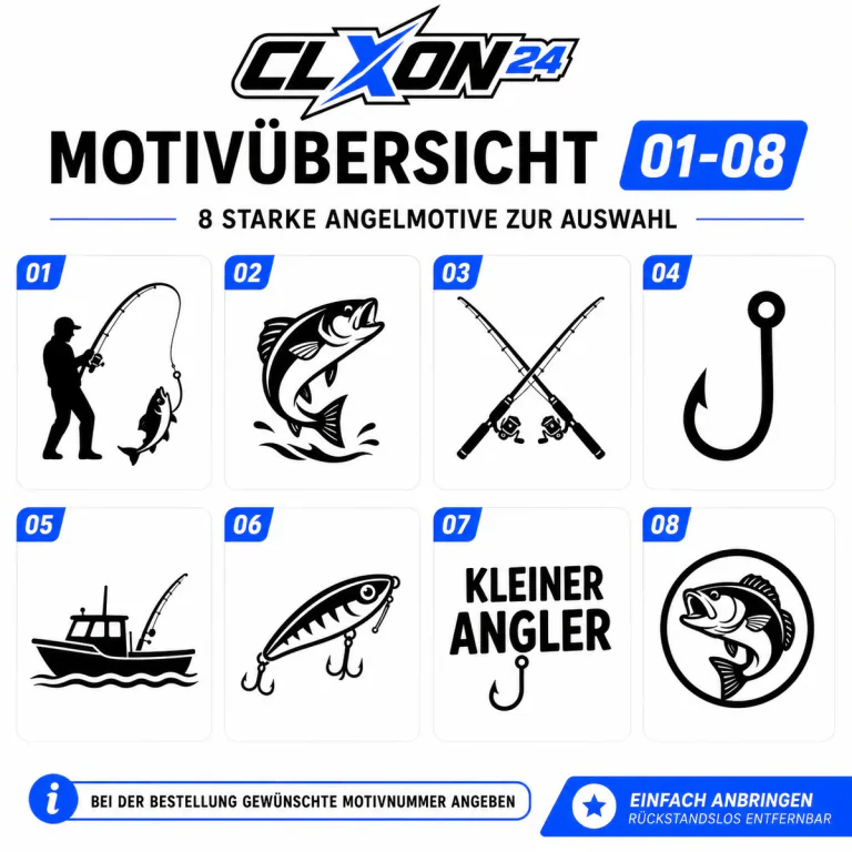 Angeln Aufkleber – Motiv: Springender Fisch