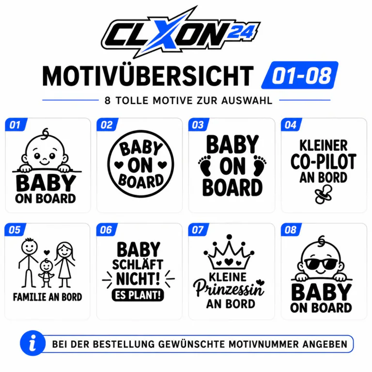 Baby on Board Aufkleber – Motiv: BABY ON BOARD Kreis