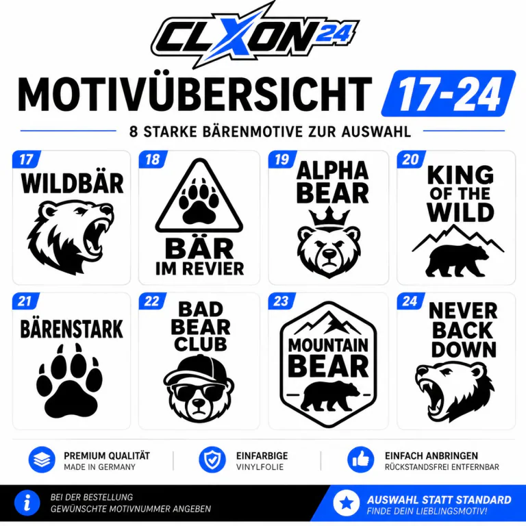 Bären Aufkleber – Motiv: KLEINER BÄR