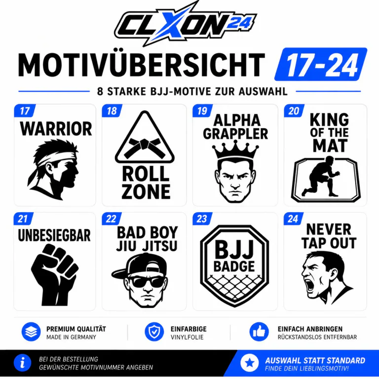 BJJ Aufkleber – Motiv: ROLL HARD