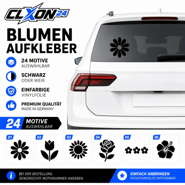 Blumen Aufkleber – Motiv: Gänseblümchen