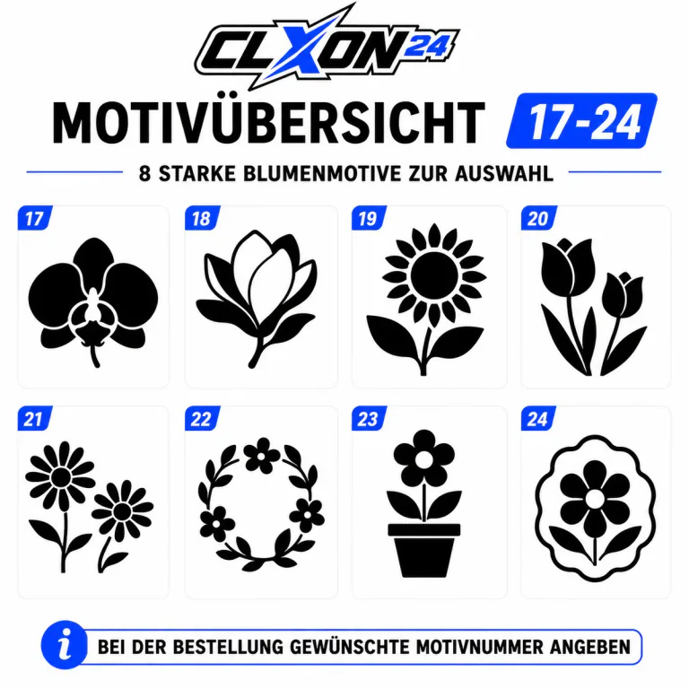 Blumen Aufkleber – Motiv: Rose