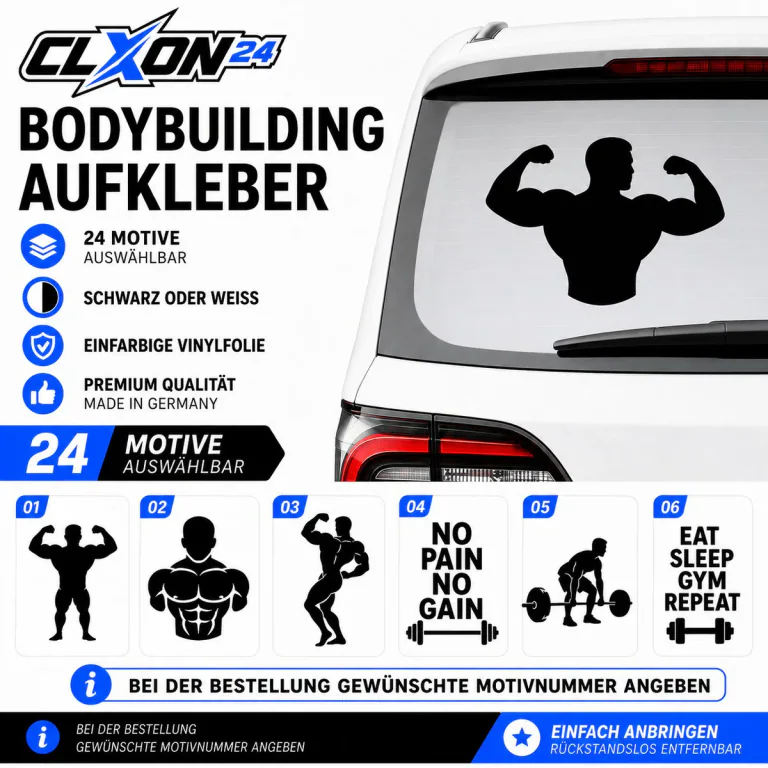Bodybuildung Aufkleber