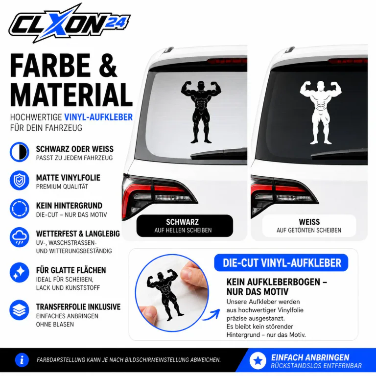 Bodybuildung Aufkleber – Motiv: Kreuzheben