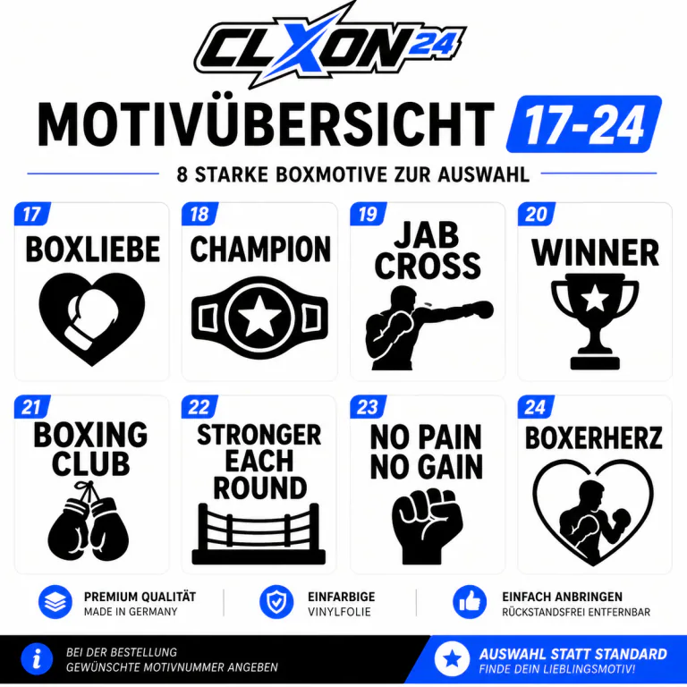 Boxen Aufkleber – Motiv: BOXEN