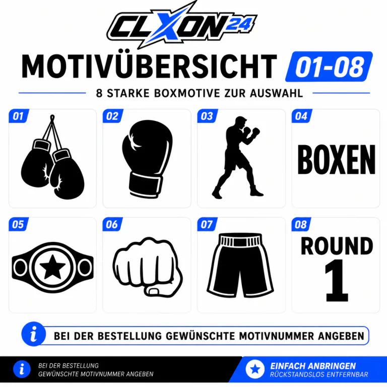 Boxen Aufkleber – Motiv: Boxhandschuh