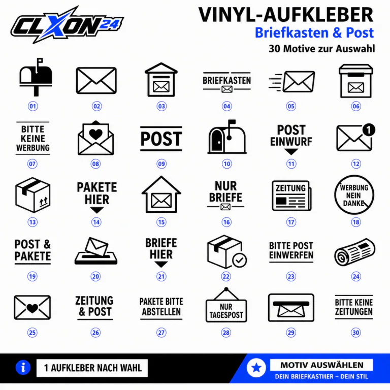 Briefkasten & Post Aufkleber