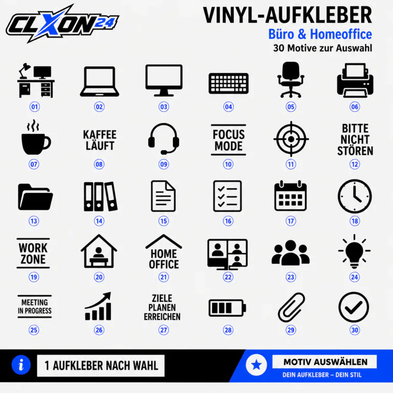 Büro & Homeoffice Aufkleber