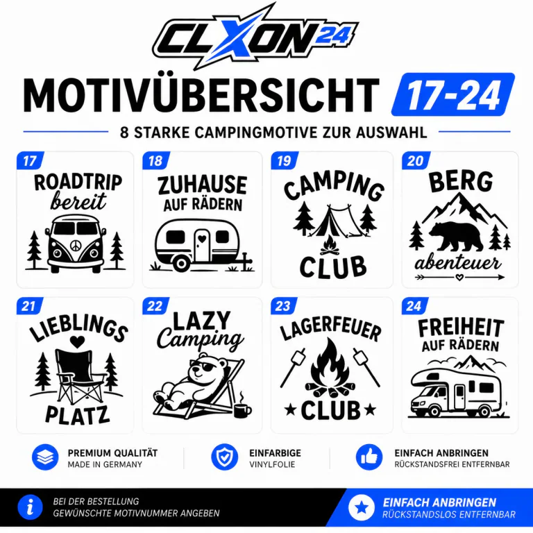 Camper Aufkleber – Motiv: BERGLIEBE