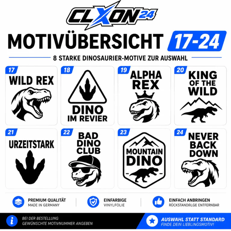 Dinosaurier Aufkleber – Motiv: KLEINER REX