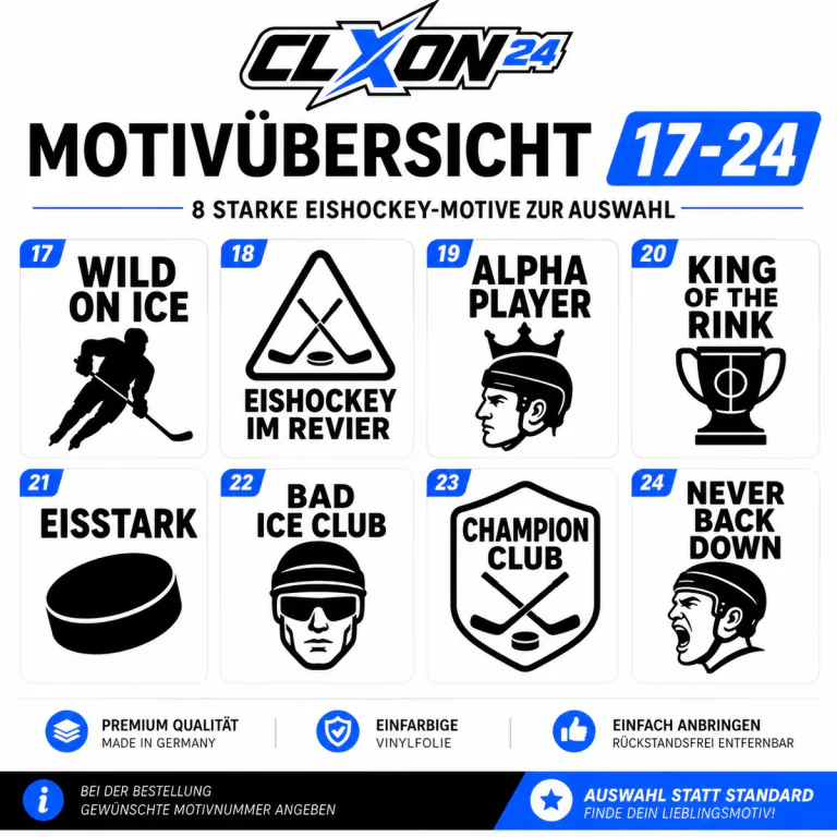 Eishockey Aufkleber – Motiv: KLEINER CRACK