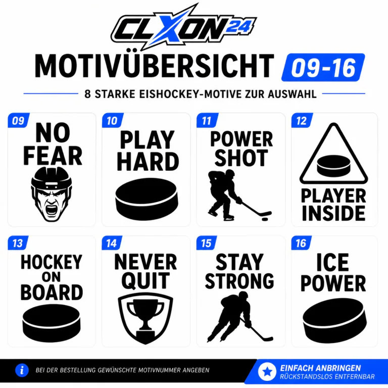 Eishockey Aufkleber – Motiv: Torwartmaske