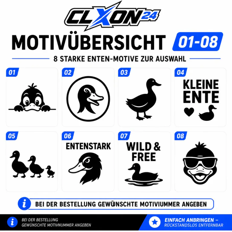 Ente Aufkleber – Motiv: Entenkopf im Kreis