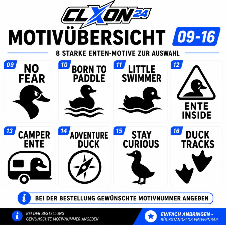 Ente Aufkleber – Motiv: Stehende Ente
