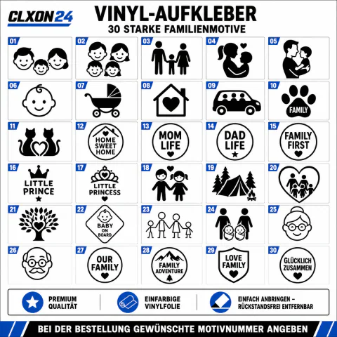 Familienaufkleber Aufkleber