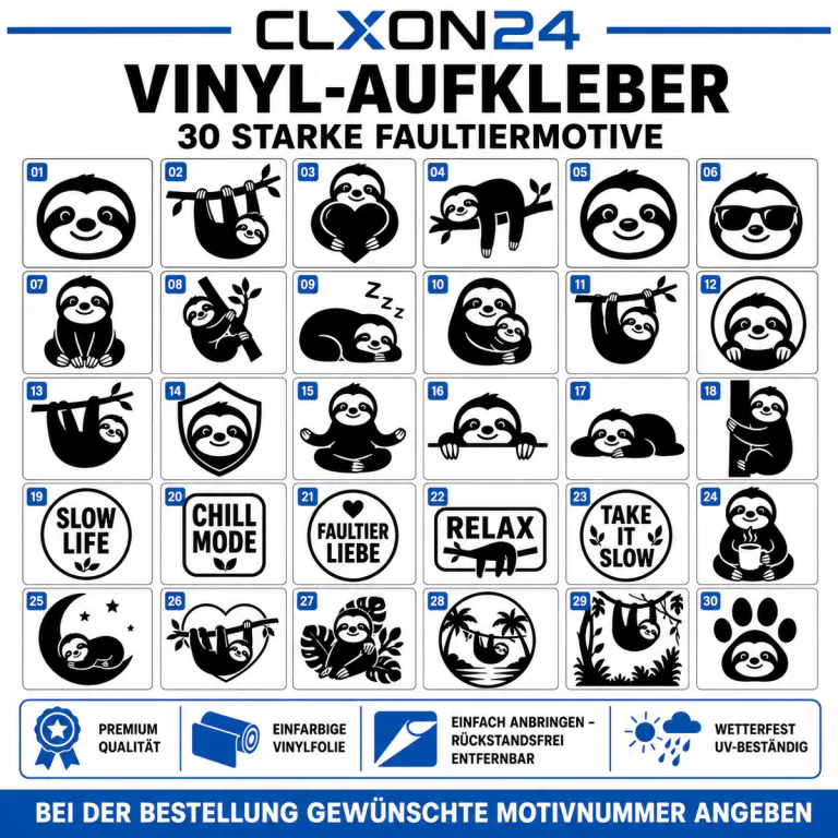 Faultiere Aufkleber