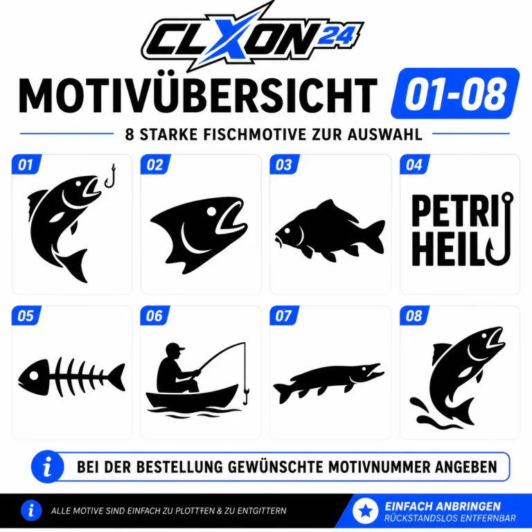 Fische Aufkleber – Motiv: Fischkopf