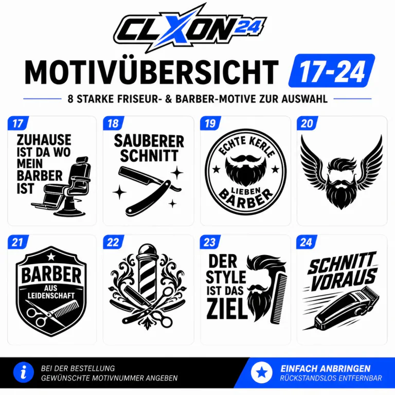 Friseur & Barber Aufkleber – Motiv: KLEINER BARBER