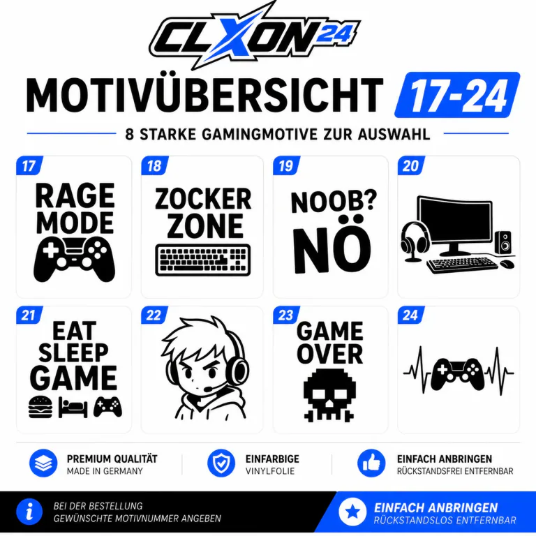 Gaming Aufkleber – Motiv: Joystick