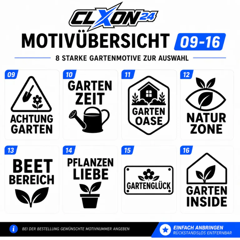 Garten & Gärtner Aufkleber – Motiv: Blume im Topf