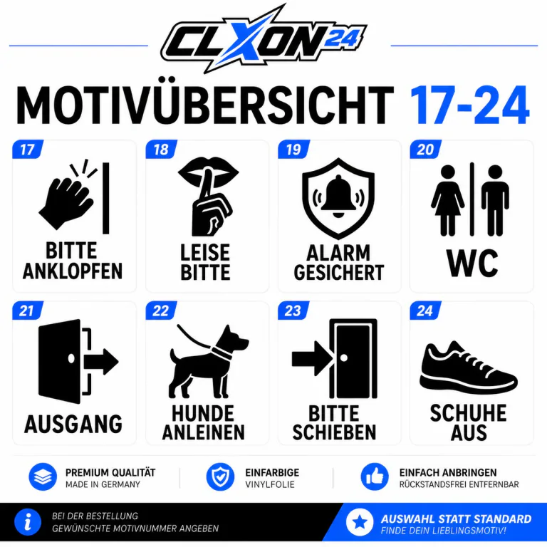 Hinweis Aufkleber – Motiv: VORSICHT HUND