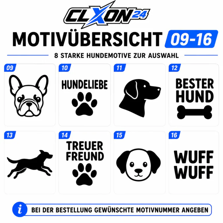 Hunde Aufkleber – Motiv: Hundepfote
