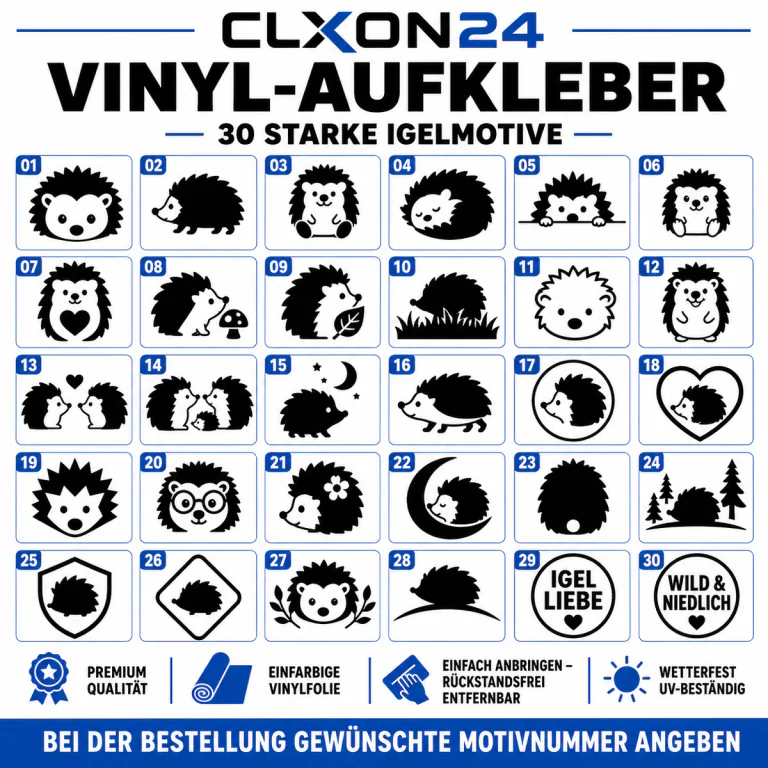 Igel Aufkleber – Motiv: Igelgesicht