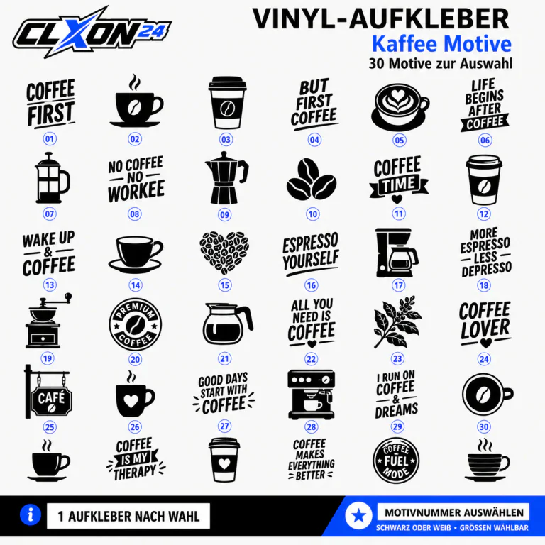 Kaffe Aufkleber