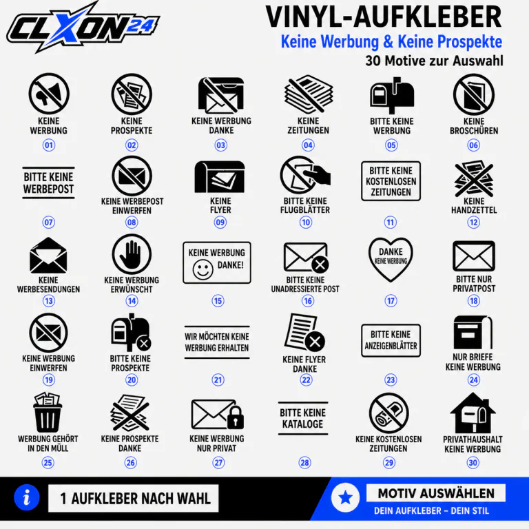 Keine Werbung Aufkleber