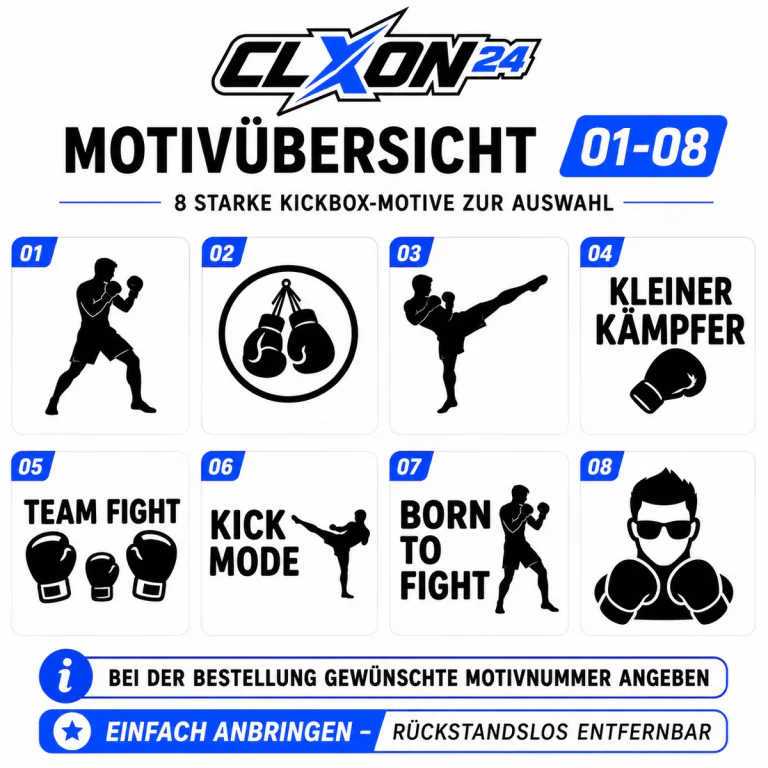 Kickboxen Aufkleber – Motiv: Hängende Boxhandschuhe