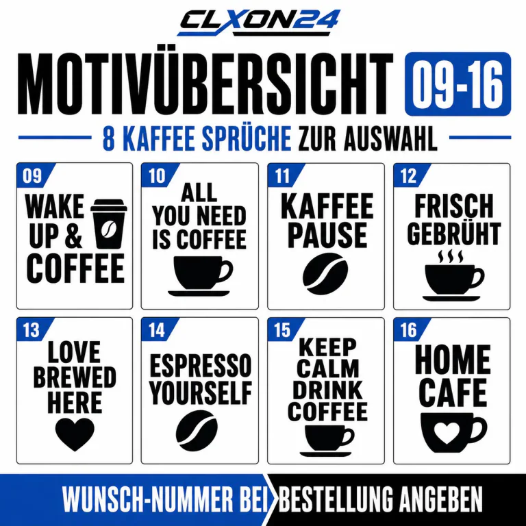 Küchenrückwand Kaffe Sprüche Aufkleber – Motiv: LATTE LOVE