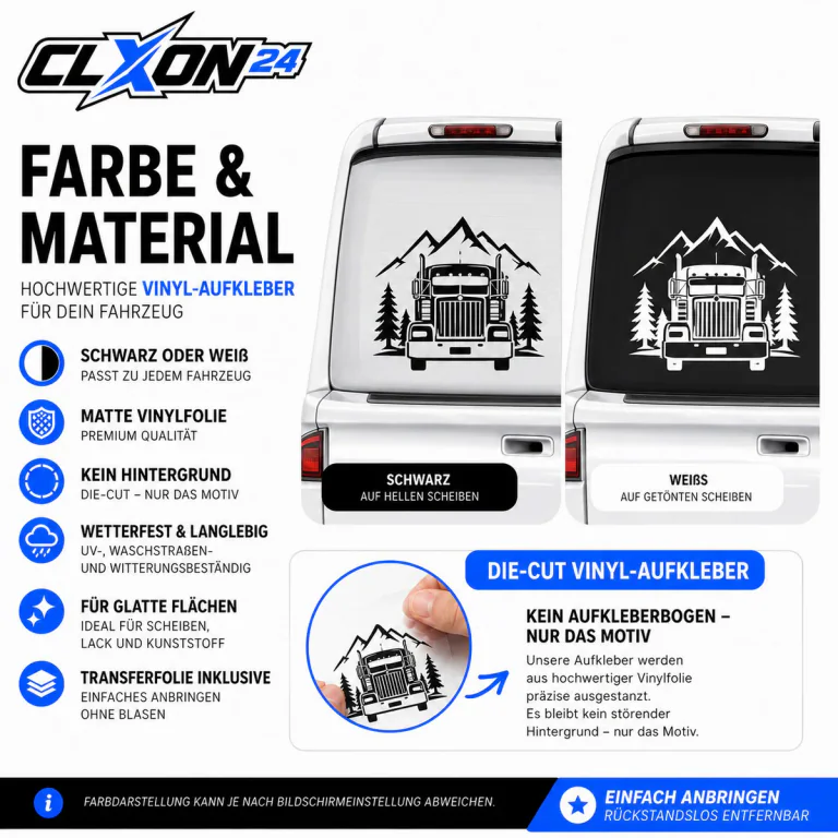 LKW & Trucker Aufkleber – Motiv: Drei LKW Fronten