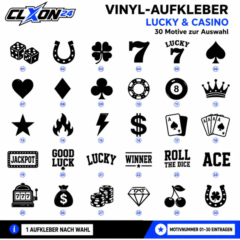 Lucky Casino Aufkleber