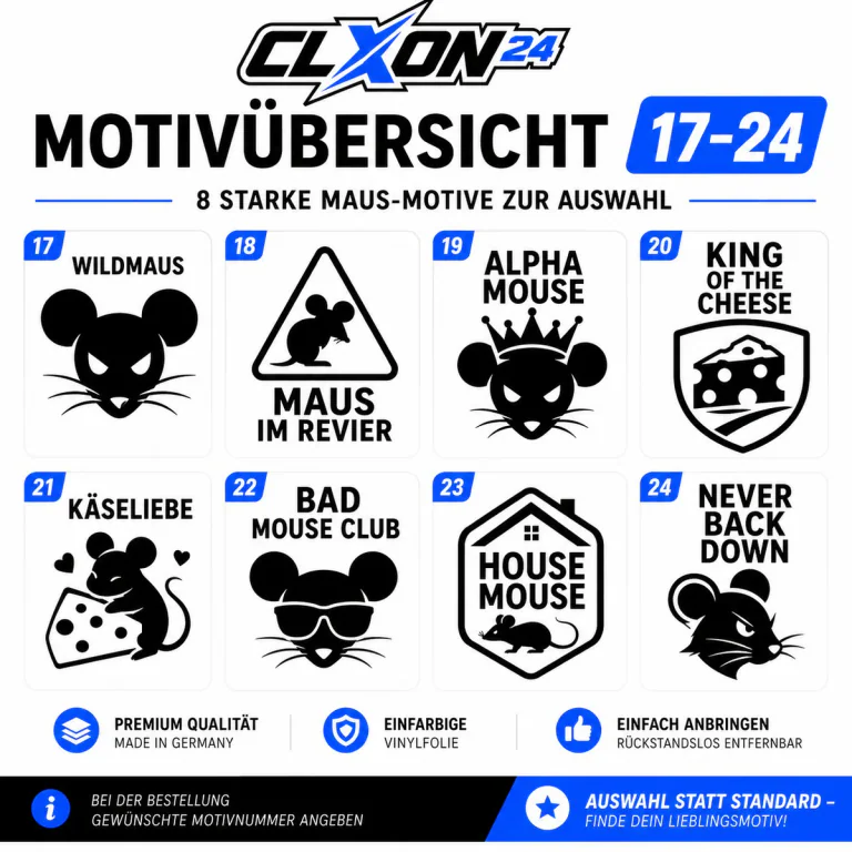 Maus Aufkleber – Motiv: KLEINE MAUS