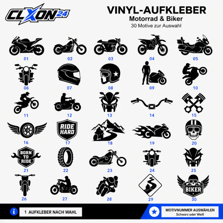 Motorrad & Biker Aufkleber – Motiv: Sportbike