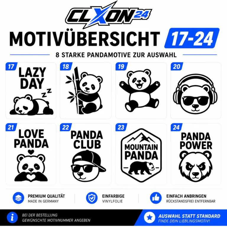Panda Aufkleber – Motiv: KLEINER PANDA