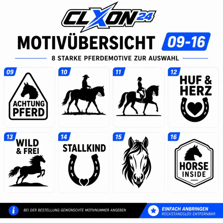 Pferde & Reitsport Aufkleber – Motiv: Galoppierendes Pferd