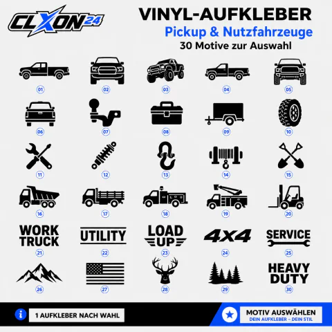 Pickup Nutzfahrzeuge Aufkleber