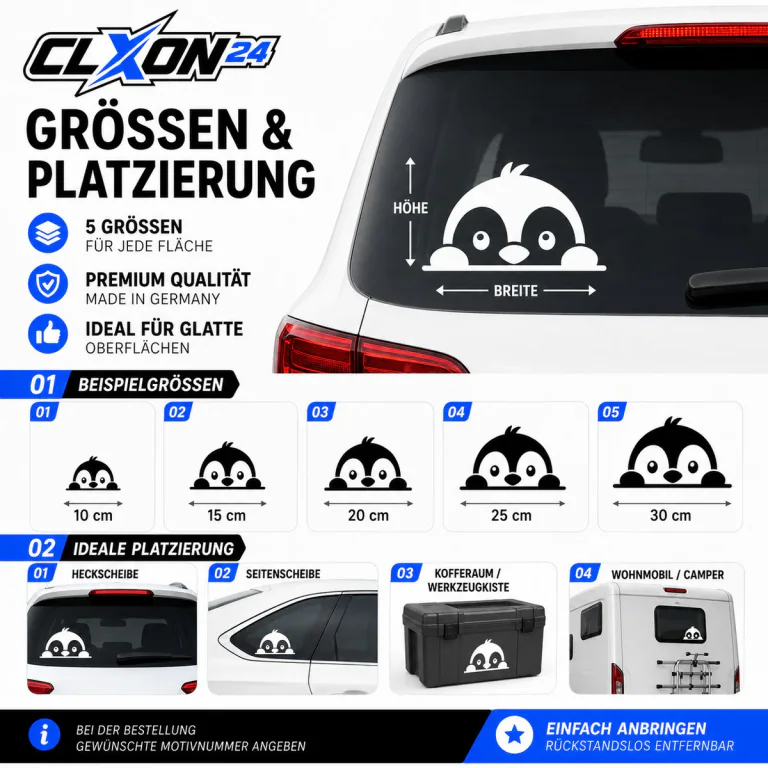 Pinguin Aufkleber – Motiv: Pinguinfamilie