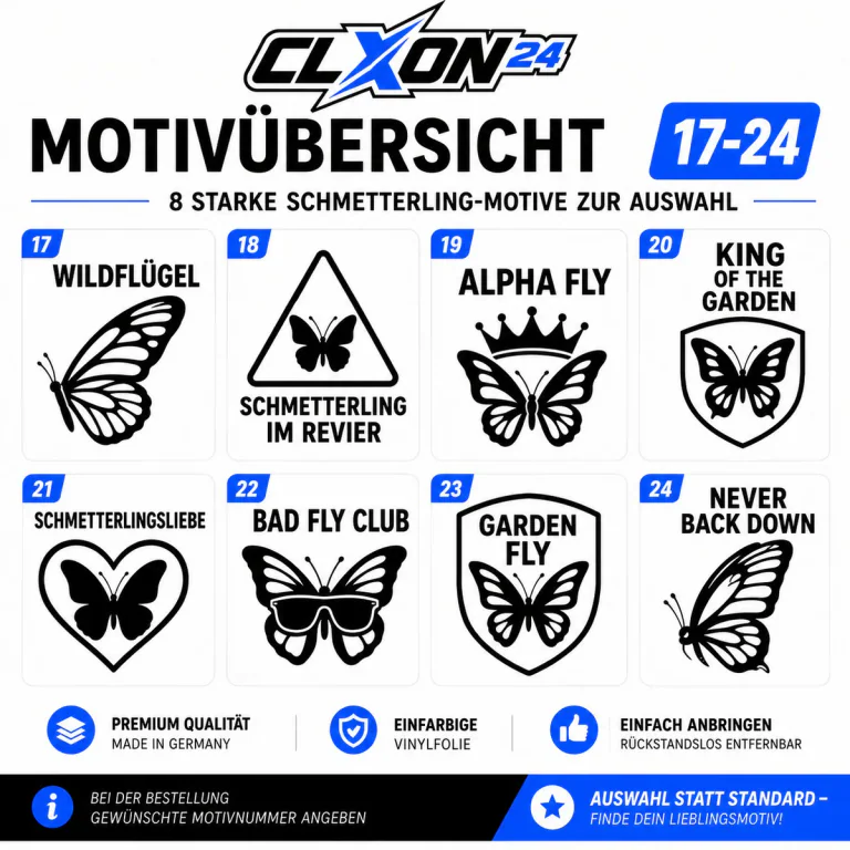 Schmetterling Aufkleber – Motiv: KLEINER SCHMETTERLING