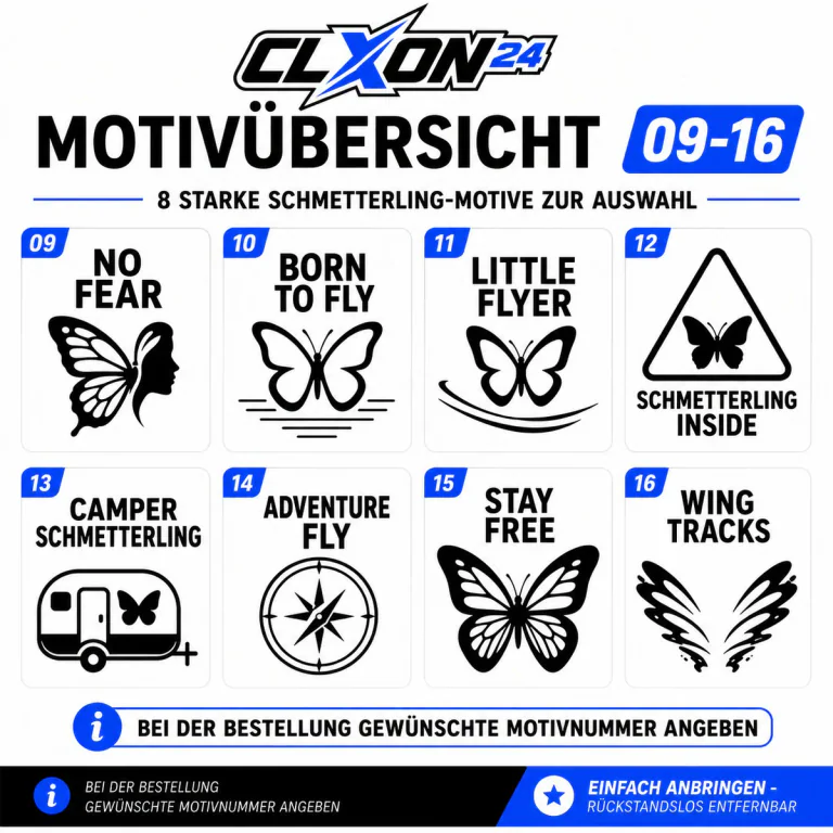 Schmetterling Aufkleber – Motiv: Schmetterling Silhouette