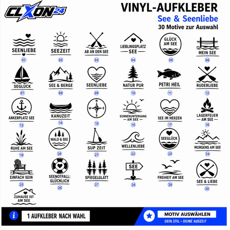 See & Seenliebe Aufkleber