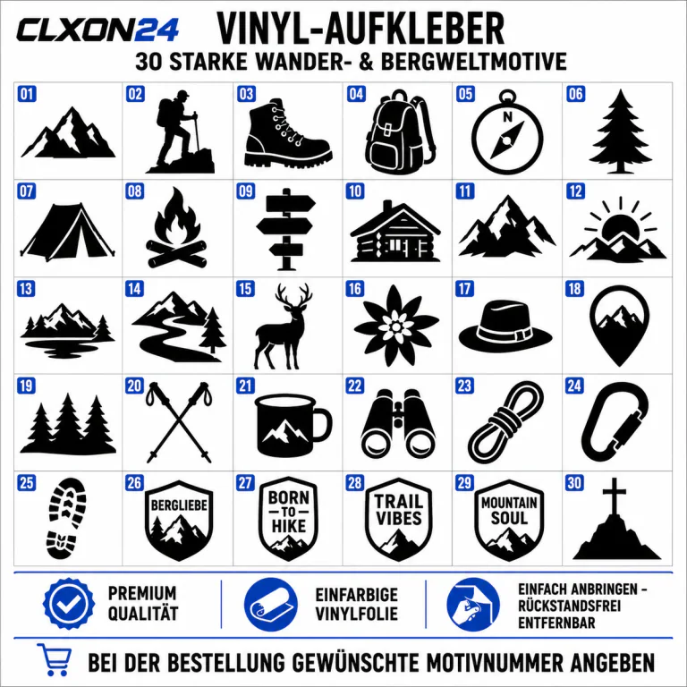 Wandern & Bergwelt Aufkleber