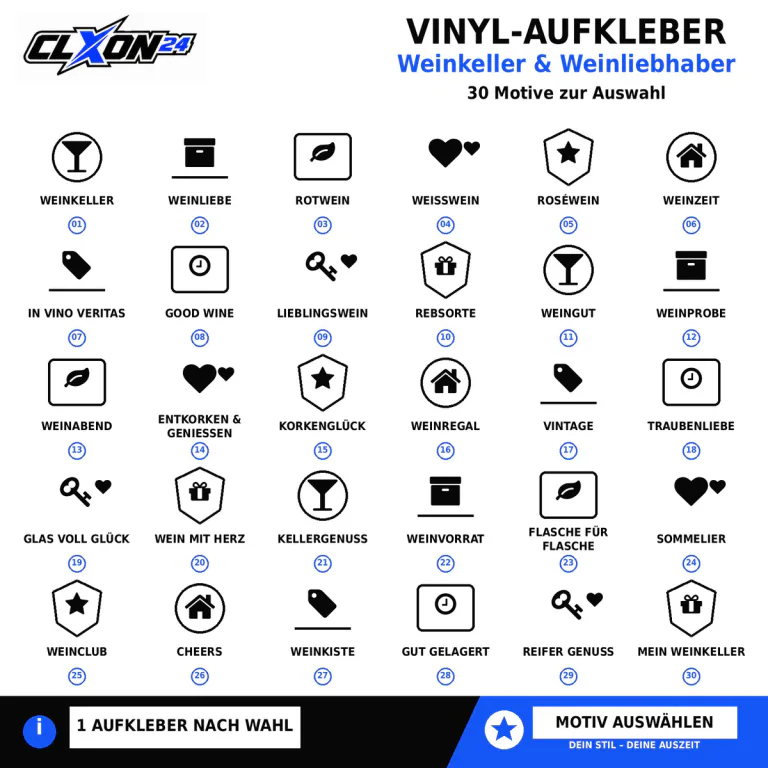 Weinkeller & Weinliebhaber Aufkleber