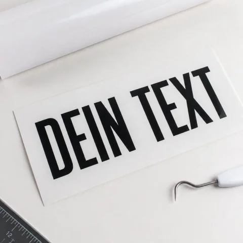 Wunschtext Aufkleber