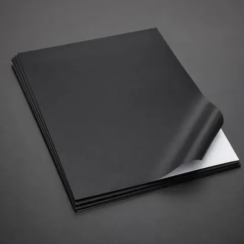 Vinylfolie Set Schwarz Matt DIN A4